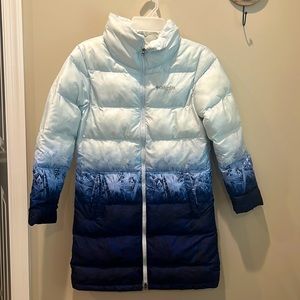 Columbia girls long puffer coat